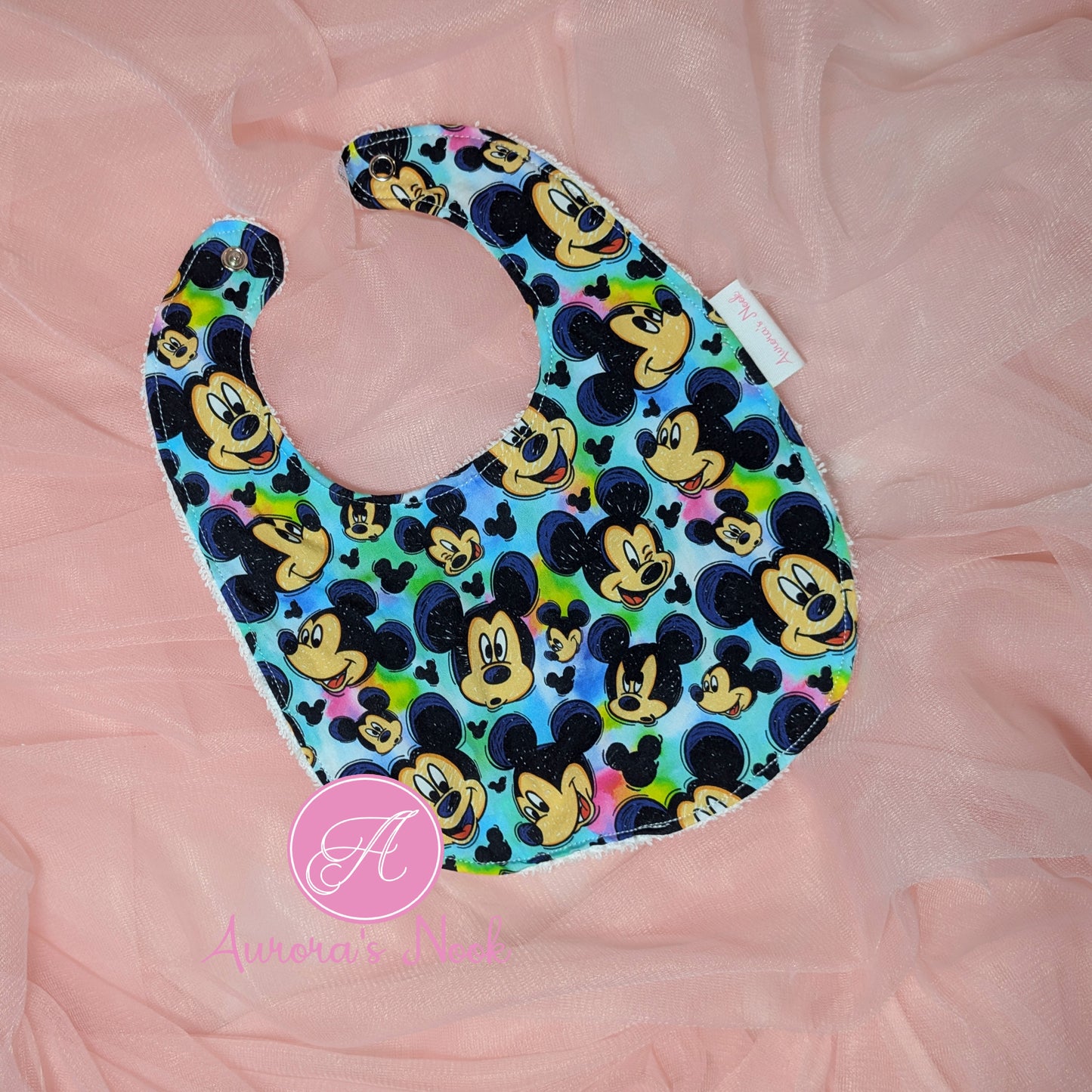 Blue Mouse Bib