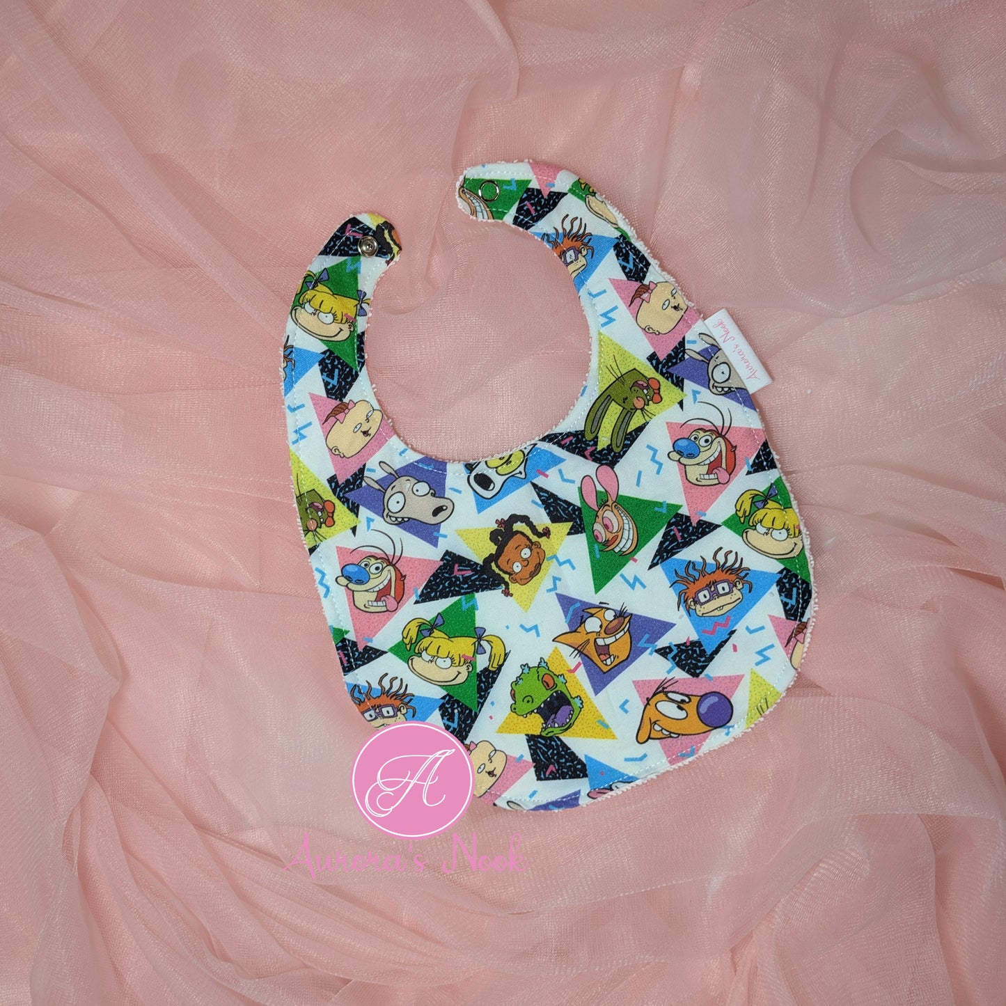 90s Cartoons Bib