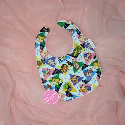 90s Cartoons Bib
