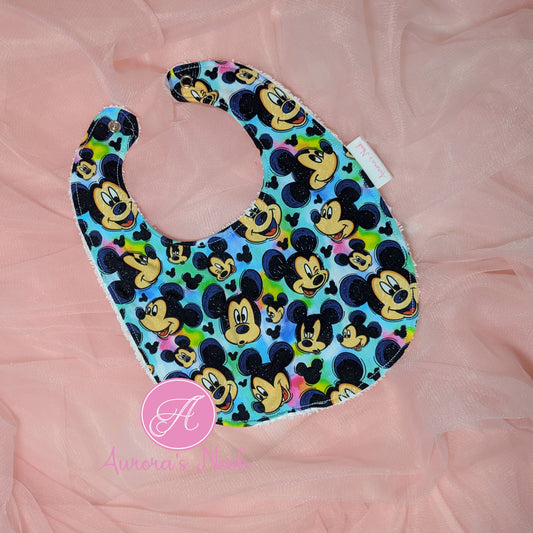 Blue Mouse Bib