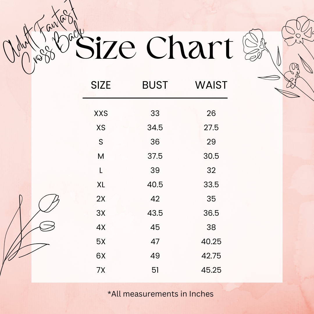 Adult Fantasy Cross Back Dress - Pre Order - Round 17