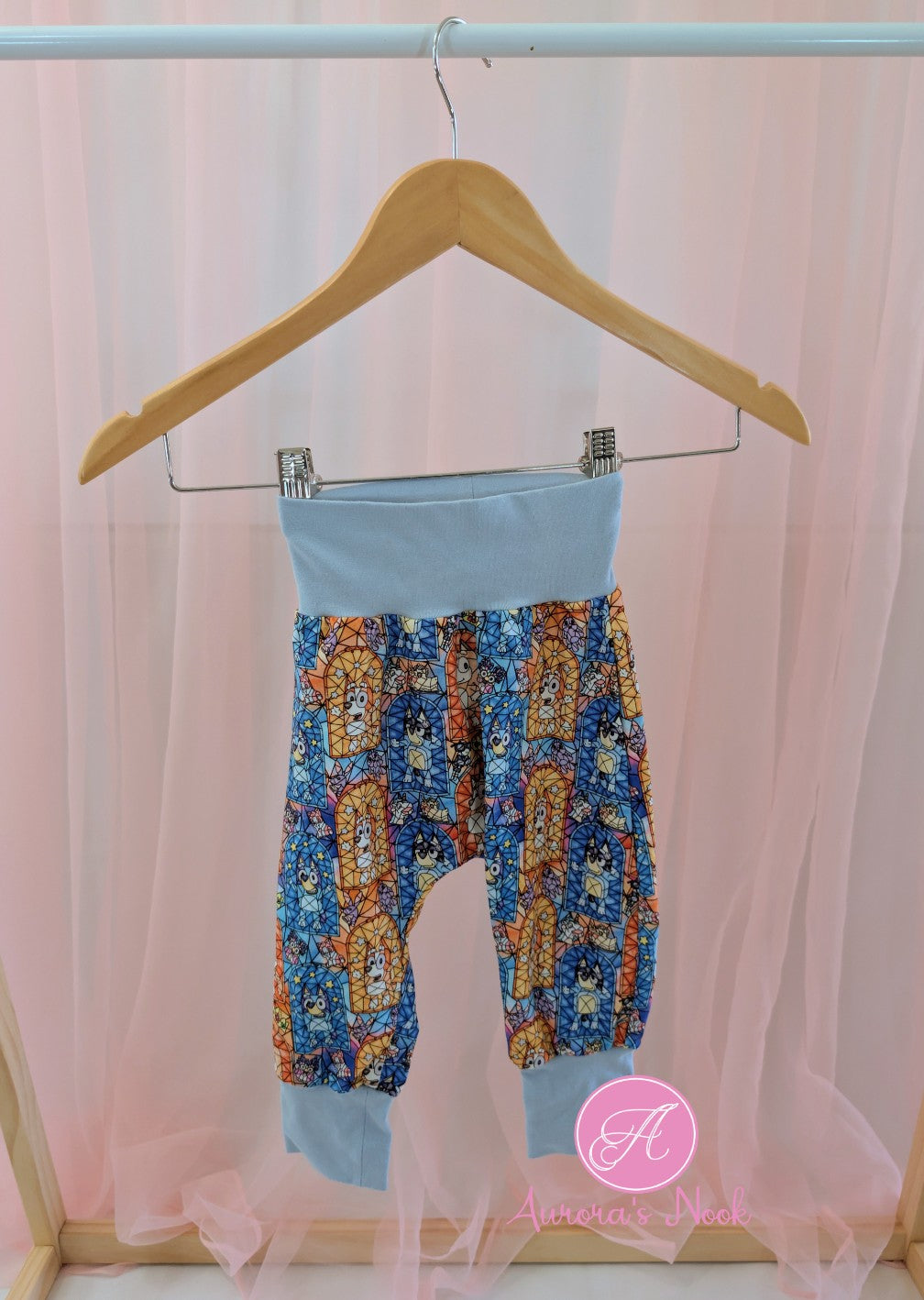 Stained Glass Dogs Harem Pants