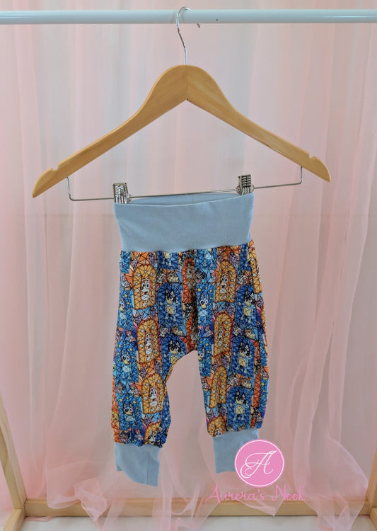 Stained Glass Dogs Harem Pants