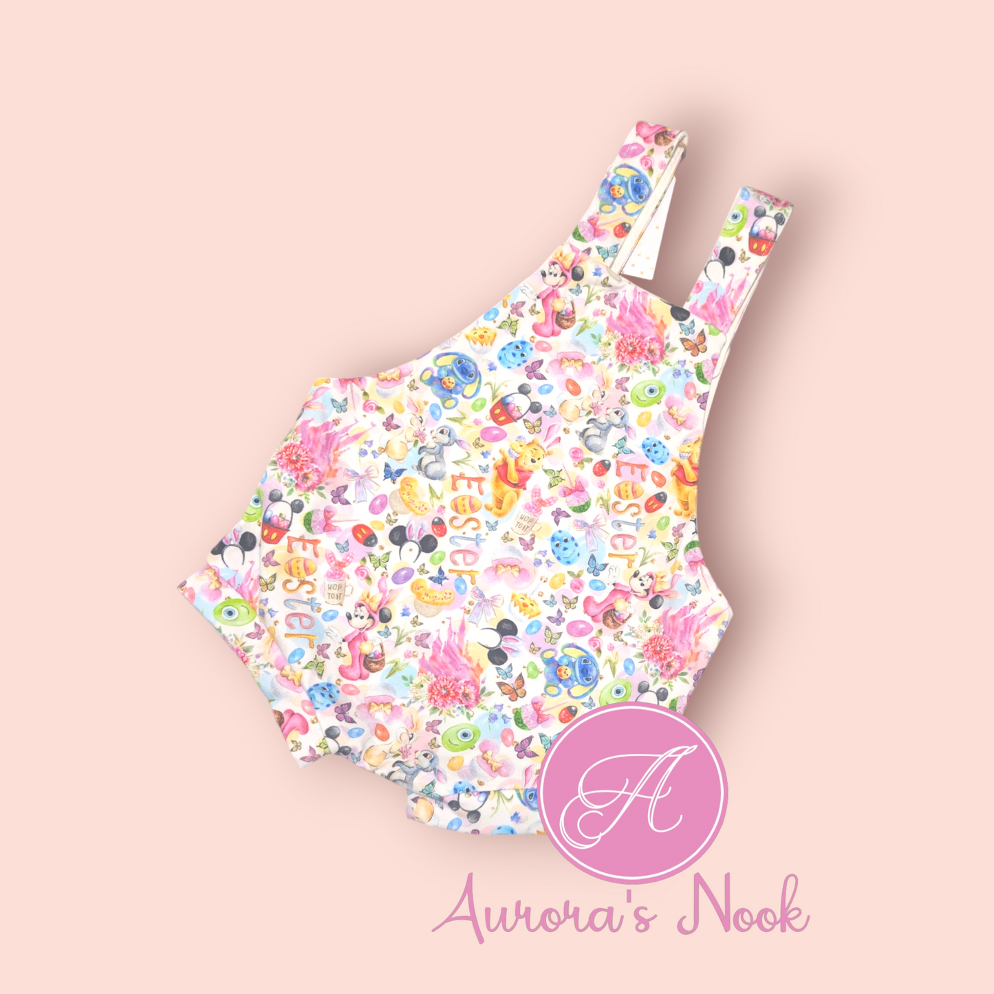 Magical Easter Shortie Overalls